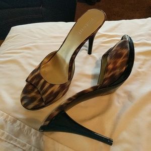 Nine west animal print heels